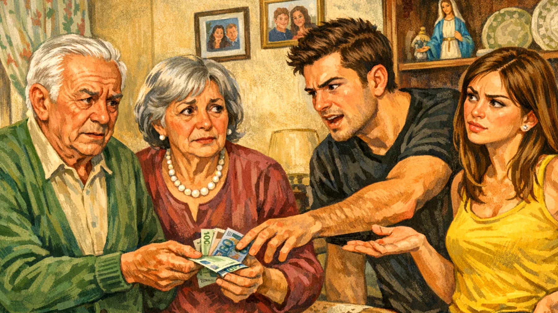 I nonni che hanno difficoltà a stabilire confini chiari con i nipoti giovani adulti, cedendo sistematicamente alle loro richieste economiche o di sostegno pratico anche quando non appropriate, compromettendo il percorso di autonomia dei ragazzi"