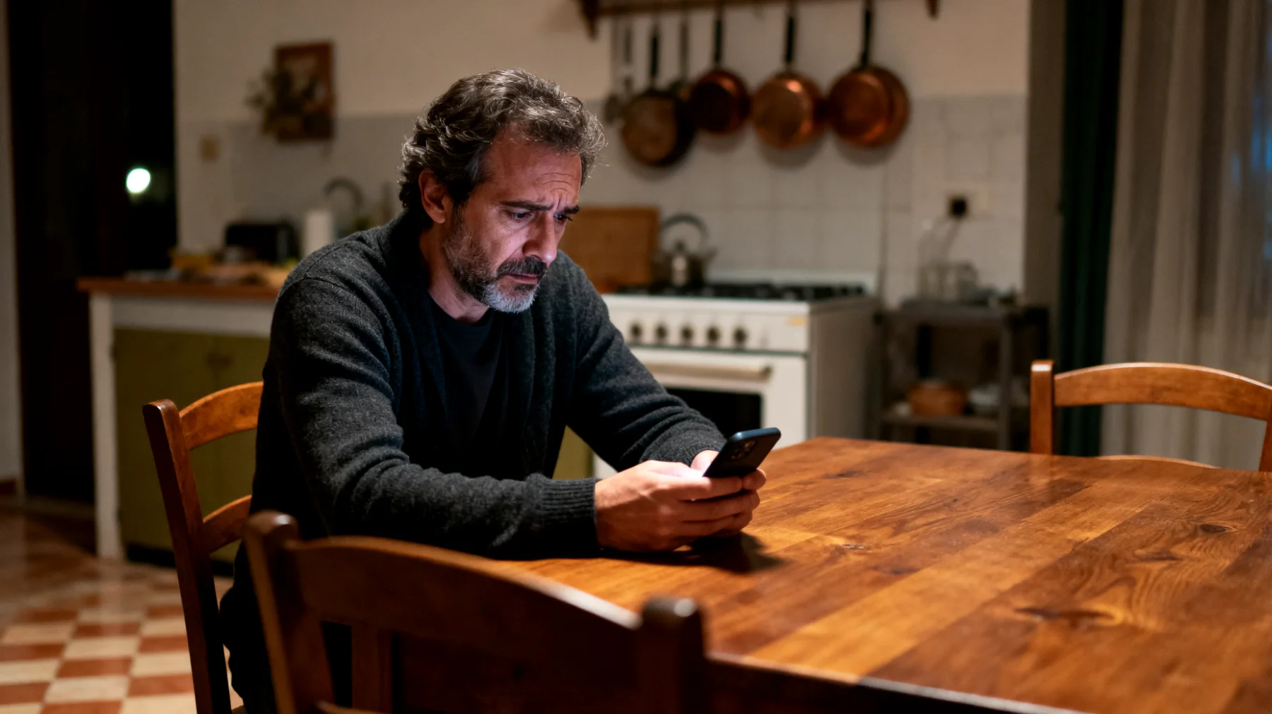 Un papà che lavora a tempo pieno fatica a trovare momenti significativi da trascorrere con i suoi figli giovani adulti, ormai indipendenti e con vite proprie, sentendo che il rapporto si sta progressivamente indebolendo e limitandosi a conversazioni superficiali durante brevi telefonate o messaggi"